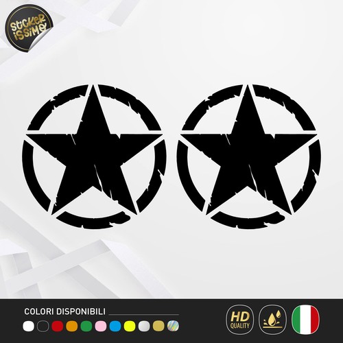 Adesivi stella army - adesivi,