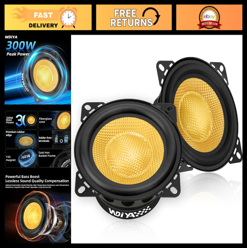 Altoparlanti per auto 300w - altoparlanti, 4"
