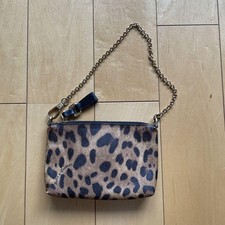 Dolce & Gabbana Accessorio Pochette a Mano Pelle Leopardata Autentica
