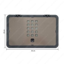 Coperchio Pattumiera Tecnoinox Tecnokit 23 X 36 Con Filtro E Cerniera COP 21CF