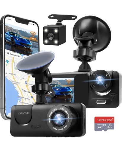 Dash cam canali wifi fhd - 3,