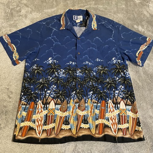 Rjc men blue hawaiian shirt - men's,