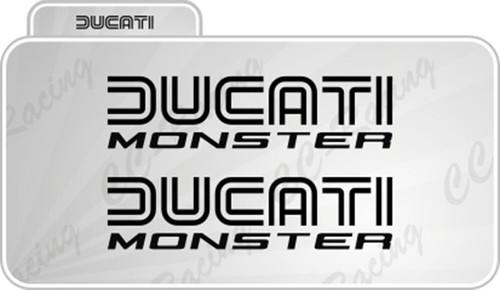 Adesivi ducati monster - adesivi,