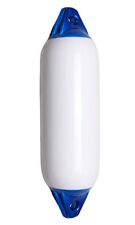 PARABORDI MAJONI IN PVC BIANCO CON CALOTTE BLU E VALVOLA IN OTTONE NAUTICA BARCA