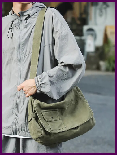 Borsa messenger casual tela - casual,