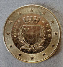 MALTA 2019 moneta da 50 Cent.difficile reperimento-Tiratura: 2.500.000 pezzi SPL