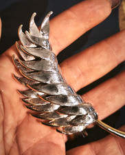 spilla vintage americana anni 60 a foglia firmata Hobè - vtg  brooch