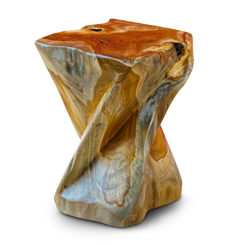 Tavolino radica teak fiori - in,