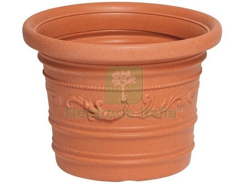 1pz vaso tondo - vaso, festonato