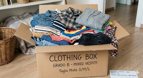 Box vestiti misti - , b