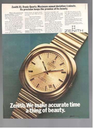 Zenith movado tronic - xl-tronic, quartz
