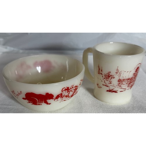 Vintage fire king - vintage, glass