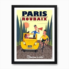 Poster ciclismo Parigi Roubaix