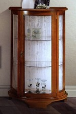 VETRINA IN LEGNO NOCE E CILIEGIO GOMMALACCA PATINA xSOGGIORNO SALA SALOTTO 0044