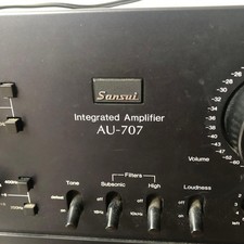 Amplificatore integrato SANSUI AU-707 DC nero usato mantenuto testato Giappone