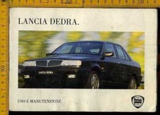 Libretto Uso e Manutenzione Auto Lancia Dedra 10 1994