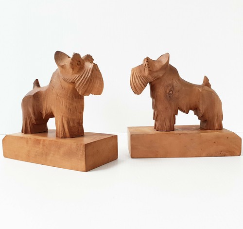 Coppia fermalibri legno - fermalibri,