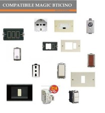 COMPATIBILI SERIE MAGIC BTICINO  PRESE INTERRUTTORI SCHUKO PULSANTE BTICINO