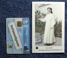Santino SUOR MARIA ALFONSA Immaginetta Sacra MESSINA con RELIQUIA e Preghiera