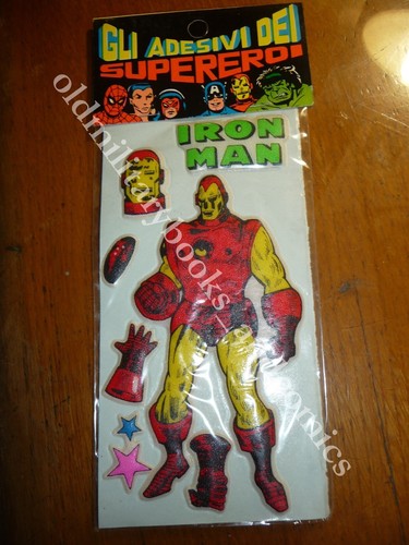 Gli adesivi dei supereroi iron - dei,