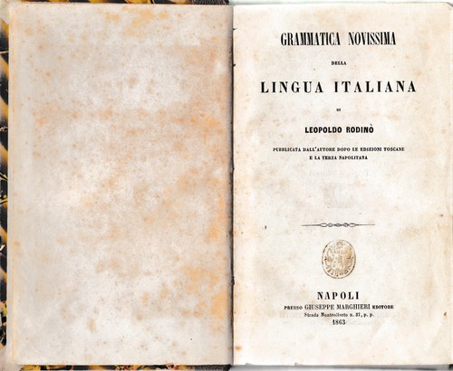 Grammatica novissima della