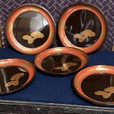 Set 5 piatti crest Togide Makie Reishi confezione da 15,5 cm decorativi Kutan...