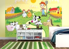 Cameretta Bambini Parati Verde