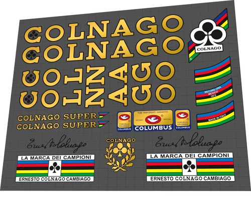 Set decalcomanie colnago super - decalcomanie,