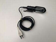 Lampada Singer Industriale in Bachelite Metallo Vetro e Interruttore 50s Vintage