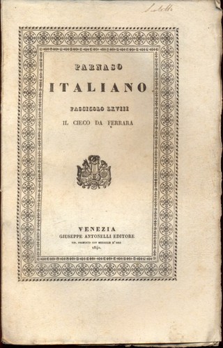 Parnaso italiano fascicolo - -,