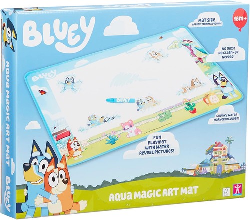 Tappetino artistico bluey aqua - tappetino,