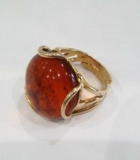 ANELLO IN AMBRA TAGLIO TONDO