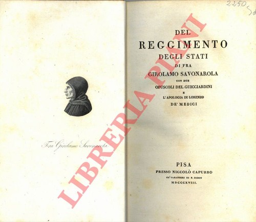 Savonarola girolamo del - girolamo,