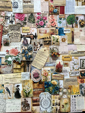 #776 - 100+ PCS VINTAGE FLORAL