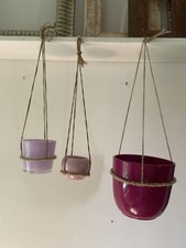 Porta piante In corda e metallo 