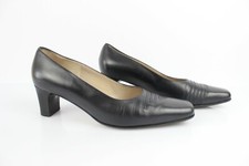 Vintage Scarpe IN Pelle Blu Notte T 41 Ottime Condizioni