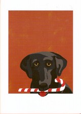 Black Lab Labrador Candy Cane
