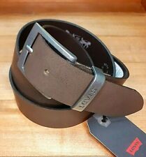 Cintura Belt pelle Levi's Levis uomo man unisex marrone