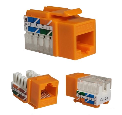 Cat5e arancione keystone jack - arancione,
