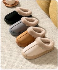 PANTOFOLE INVERNALI CALDE CHIUSE CON PELLICCIA  – DONNA – VARIE TAGLIE E COLORi