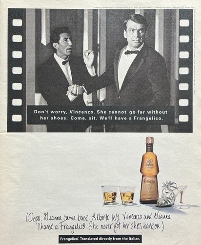 Pubblicità frangelico liquore - frangelico,