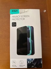 ESR 2 Pezzi Vetro Privacy per iPhone 15 Pro Max, Bordi curvi, Bordo nero