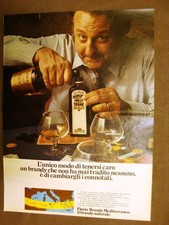 Liquore Florio Brandy Mediterraneo Pubblicità vintage anni '70