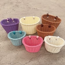 Cestino anteriore bici rattan