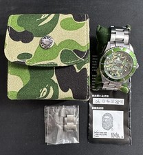 BAPE A Bathing Ape BAPEXeplorer Type 1 Automatic Camo Green Dial Automatic Watch