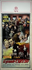 IL GRANDE CARUSO-Locandina originale film-Mario Lanza ,Ann Blyth-1951-