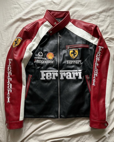 Giacca pelle ferrari racing - pelle,