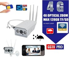 TELECAMERA IP CAM 4G 3G GSM WIFI CLOUD 2 MPX WIRELESS SD ONVIF CAMERA SIM ZOOM