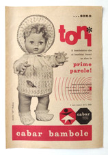 Pubblicita' Bambole Toni Cabar Bambole Marchesini Marc Toys Advertising 1968(T6)
