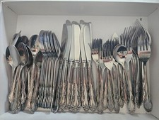 Set Posate Vintage Sears Biscayne 75 pezzi Acciaio Inox Korea